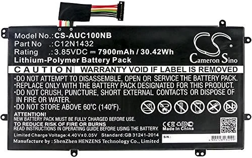 باتری قابل شارژ جدید AQQXING برای 90NL0971-M00290, C100PA, C100PA_C-3J, C100PA-3J, C100PA-DB01, C100PA-DB02, Chromebook Flip C100PA-RBRKT07 (7900mAh) 0B200-01550000, 0B200-01550000M, C12N1432