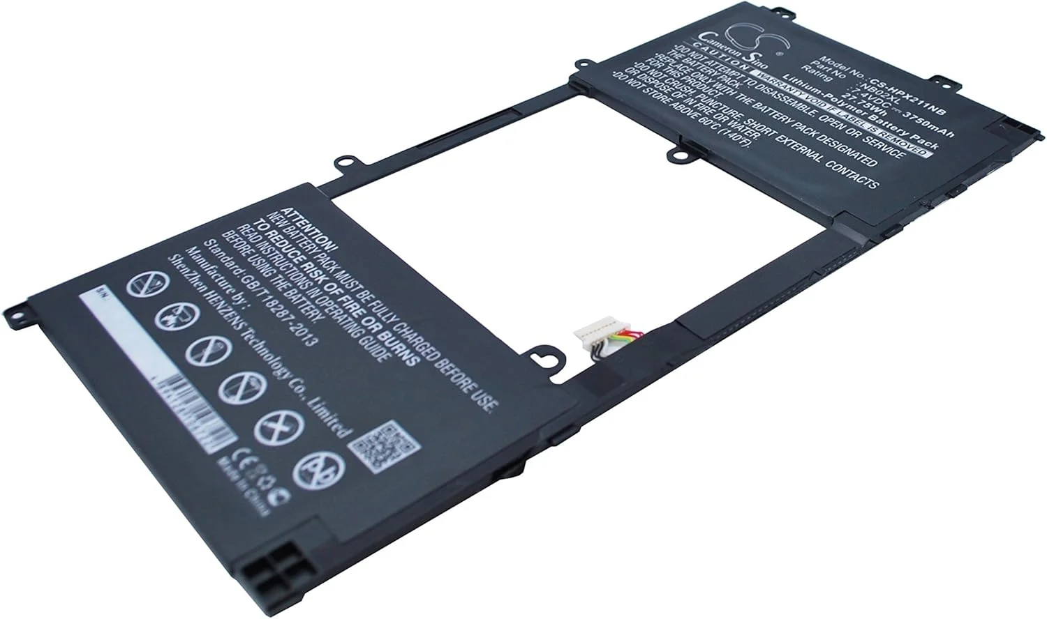 باطری قابل شارژ جدید AQQXING برای 11-H010NR، Pavilion 11.6 X2، Pavilion 11.6" X2، Pavilion x2 (3750mAh) 726241-2C1، 726241-851، 726596-001، 726596-005، HSTNN-DB5K، NB02، NB02028XL، NB02028XL-PL