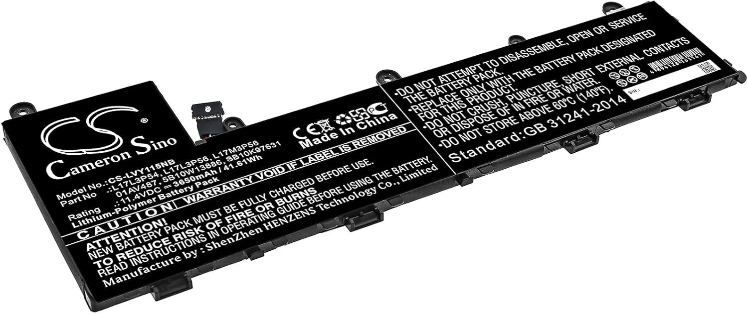 باطری قابل شارژ جدید AQQXING برای ThinkPad Yoga 11e نسل 5، TP 11e نسل 5 20LN0005AU، TP 11e نسل 5 20LN0006AU، Yoga 11E 5th (3650mAh) 01AV486، 01AV487، 5B10W13886، 5B10W13891، L17L3P54