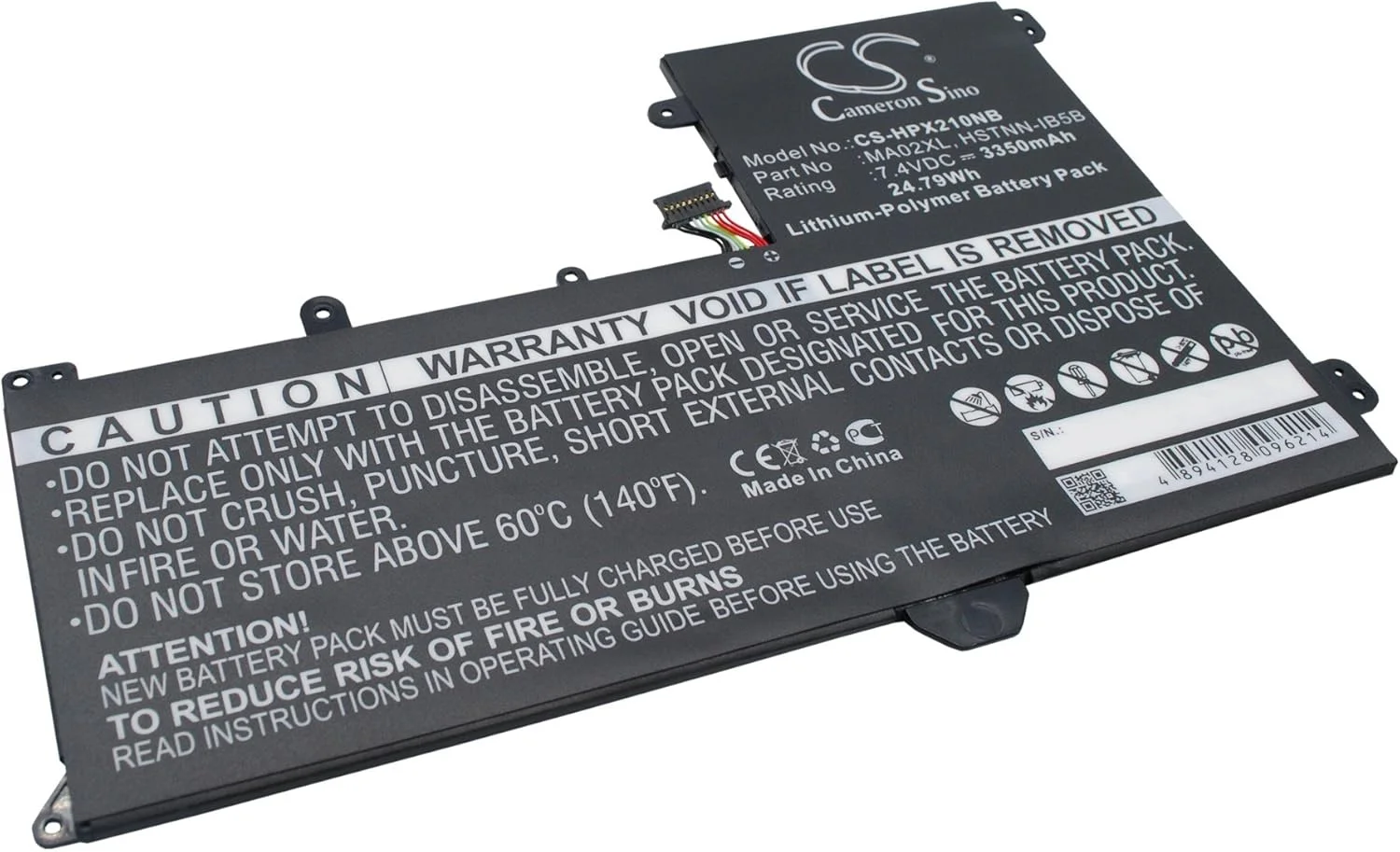 باتری قابل شارژ جدید برای SlateBook 10 X2, SlateBook 101, SlateBook 101" X2 10-h010NR, SlateBook X2 10-H010NR, TPN-Q127 (3350mAh) 721895-121, 721895-1C1, 721895-221, 721895-2B1