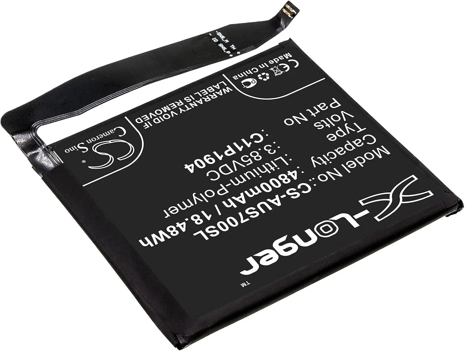 باتری جایگزین 0B200-03740200, C11P1904، 4800mAh برای ایسوس