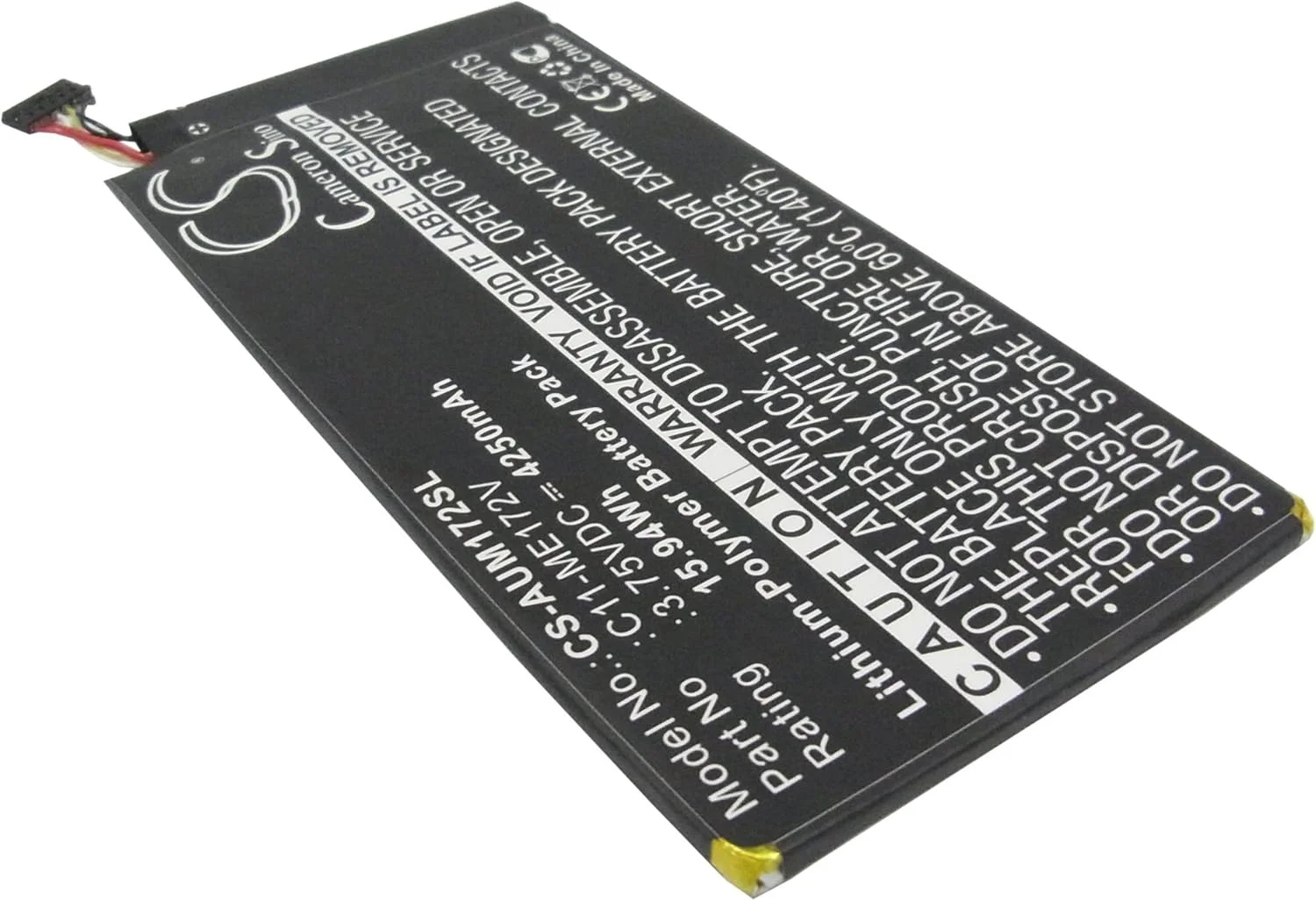 باتری جایگزین C11-ME172V، 4250mAh برای ایسوس Fonepad 7 اینچ، K004، ME172، ME172-GY08، ME172V، ME371، ME371MG، MeMO Pad ME172