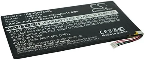 باتری جایگزین HB3G1H، 4000mAh برای هواوی MediaPad S7-302، MediaPad S7-303، MediaPad T3 7، S7-301U، S7-301w، S7-302، S7-303، S7-721u، S7-931U