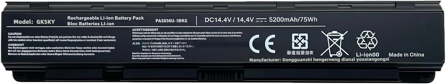 باطری 64wh PA5036U-1BRS برای لپ تاپ های توشیبا Qosmio X70 X70A X75 X75A X77 X870 X875 X875-Q7390 X70-A-11R X870-01H X870-119 X70-AT02S X70-AT02S X875-Q7280 X875-Q7290 X875-Q7380 PABAS264 با عملکرد بالا