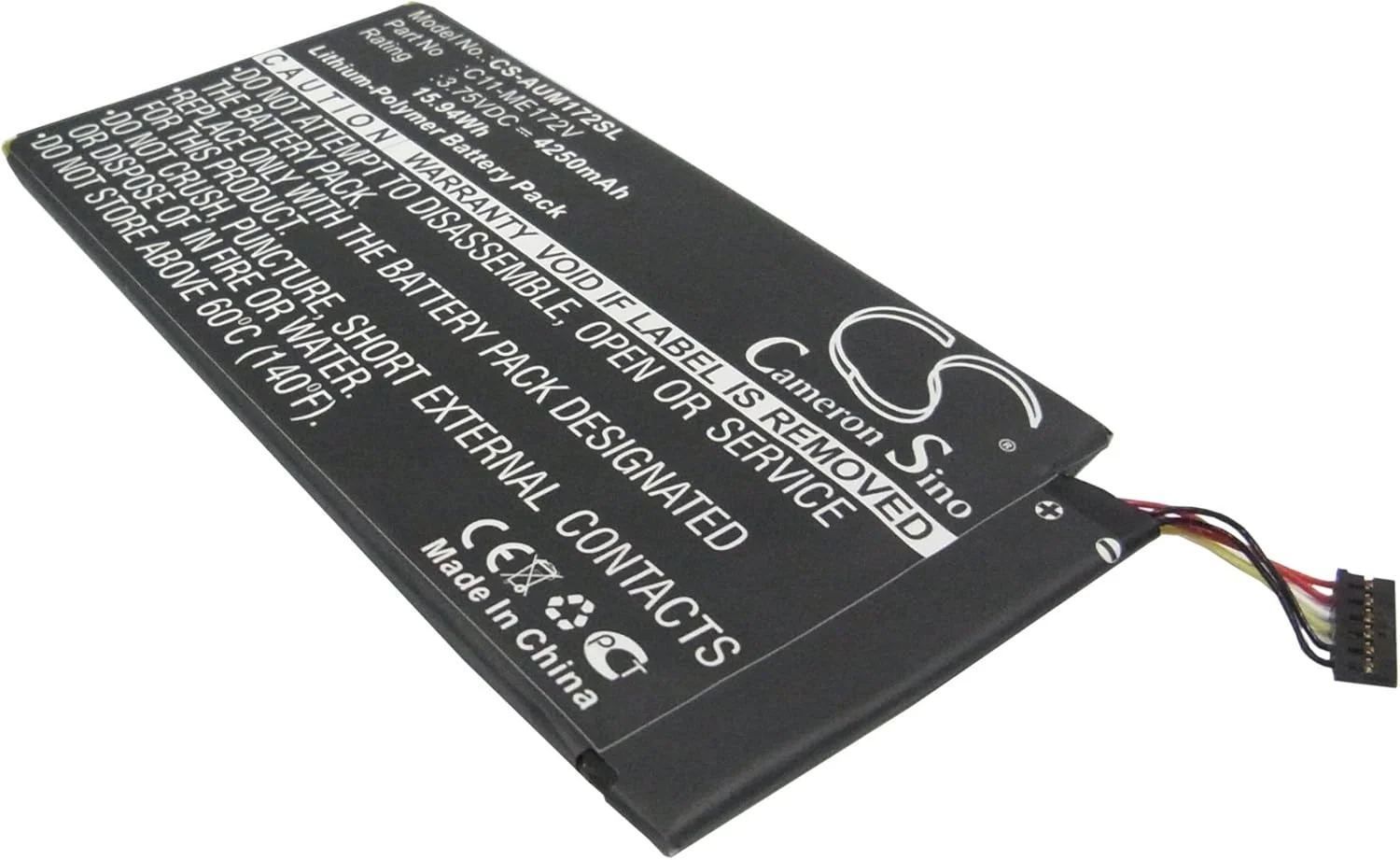 باتری جایگزین C11-ME172V، 4250mAh برای ایسوس Fonepad 7 اینچ، K004، ME172، ME172-GY08، ME172V، ME371، ME371MG، MeMO Pad ME172 باتری جایگزین C11-ME172V، 4250mAh برای ایسوس Fonepad 7 اینچ، K004، ME172، ME172-GY08، ME172V، ME371، ME371MG، MeMO Pad ME172