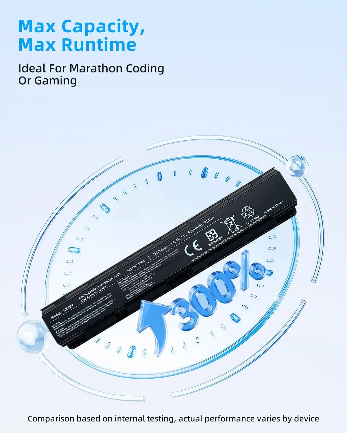 باطری 64wh PA5036U-1BRS برای لپ تاپ های توشیبا Qosmio X70 X70A X75 X75A X77 X870 X875 X875-Q7390 X70-A-11R X870-01H X870-119 X70-AT02S X70-AT02S X875-Q7280 X875-Q7290 X875-Q7380 PABAS264 با عملکرد بالا