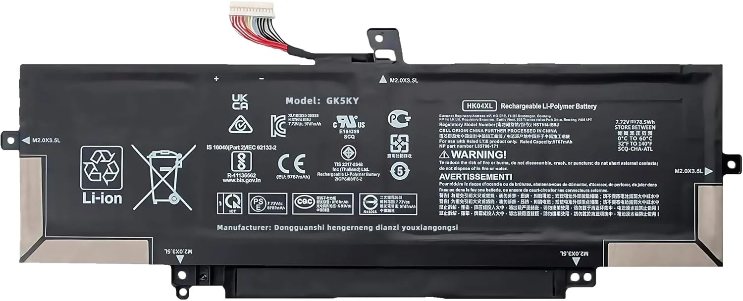 باتری لپ تاپ 54Wh HK04XL L82391-005 جایگزین برای HP برای EliteBook x360 1030 G7 G8 برای EliteBook x360 1040 G7 G8 L82391-006 L82391-007 HSTNN-IB9H L79376-1B1 L79376-1B2 HK04054XL با عملکرد بالا