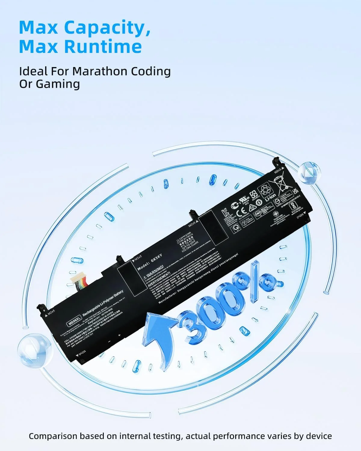 باتری لپ تاپ 83wh MB06XL L78553-005 جایگزین باتری لپ تاپ اچ پی برای ZBook Studio G7 1J3R6EA 1J3U6EA 2J3H8PA 21X54UT H80612762 28Y09PA 1J3S8EA 235M3PA 21X85UT سری L77973-1C1 HSTNN-IB9E با عملکرد بالا باتری لپ تاپ 83wh MB06XL L78553-005 جایگزین باتری لپ تاپ اچ پی برای ZBook Studio G7 1J3R6EA 1J3U6EA 2J3H8PA 21X54UT H80612762 28Y09PA 1J3S8EA 235M3PA 21X85UT سری L77973-1C1 HSTNN-IB9E با عملکرد بالا