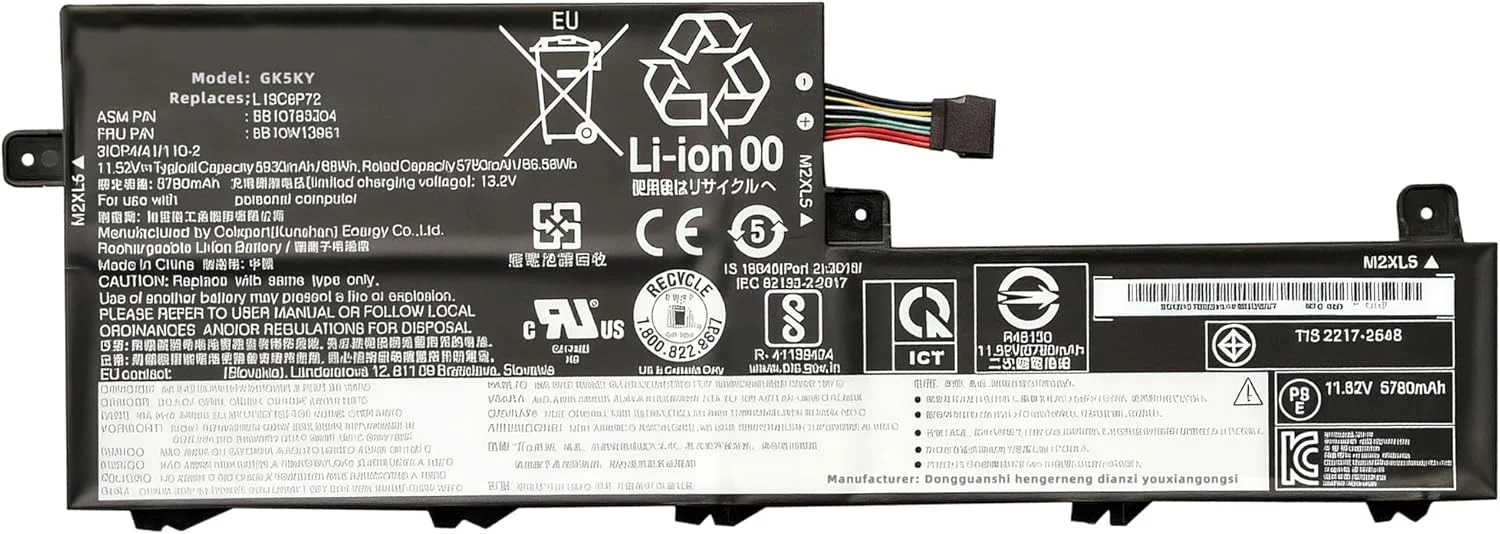 باتری لپ تاپ 68Wh L19L6P72 L19C6P72 جایگزین برای لنوو ThinkPad T15P Gen 1 / T15P Gen 2 / T15P Gen 3 /P15V Gen 1 / P15V Gen 2 / P15V Gen 3 سری SB10T83204 SB10T83203 با عملکرد بالا