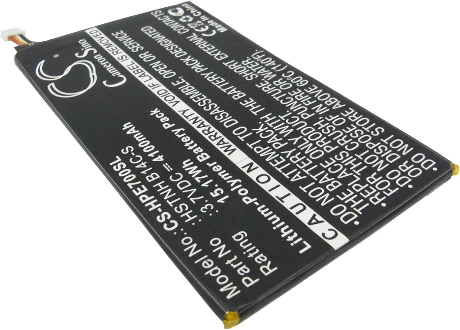 سازگار با باتری HP 10979176-00, 739691-001, HSTNH B14C-S, HSTNH-B20C, HSTNH-B20C-S, WD3870127P Slate 7 1800 تبلت