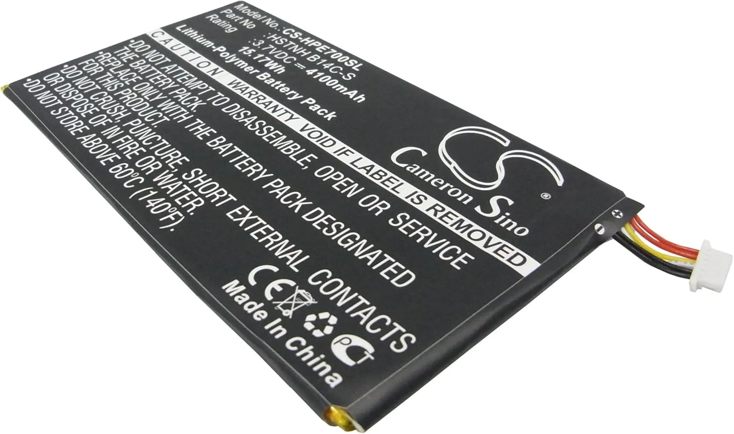 سازگار با باتری HP 10979176-00, 739691-001, HSTNH B14C-S, HSTNH-B20C, HSTNH-B20C-S, WD3870127P Slate 7 1800 تبلت