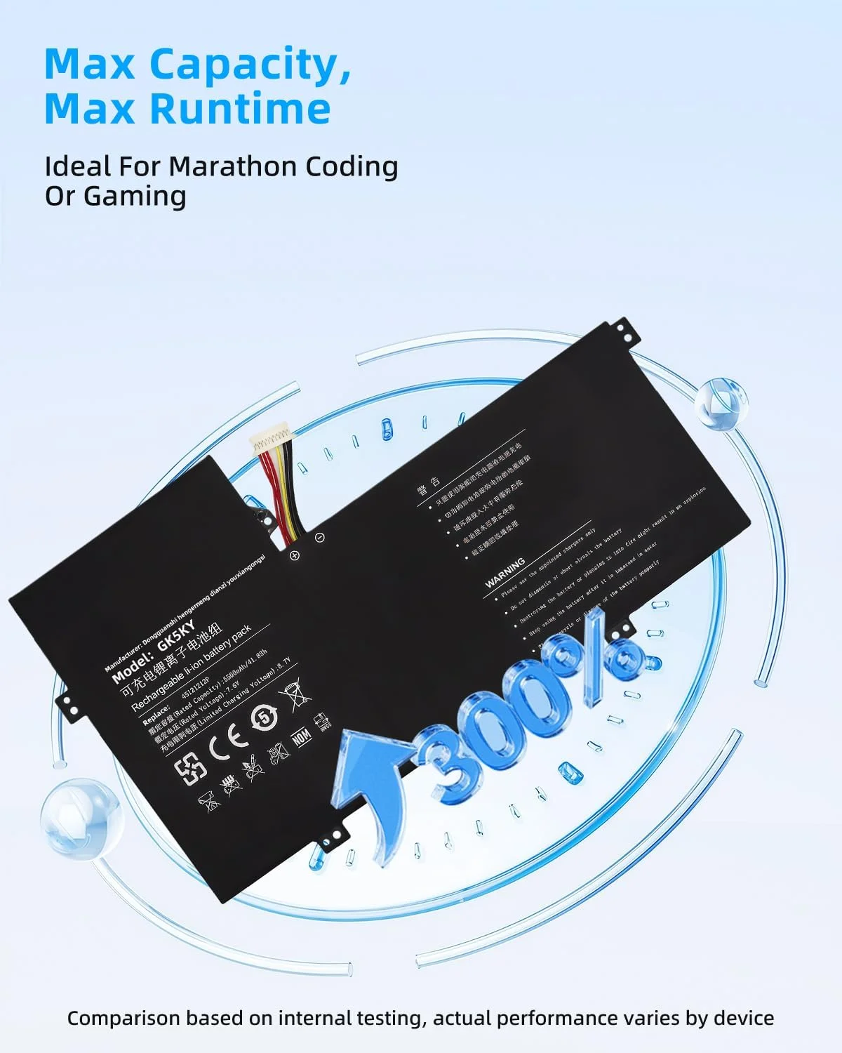 باتری لپ تاپ 41.8WH مدل U43734113PV-2S1P 3978115-2S NV-3978115 NV-3978115-2S 45121212P جایگزین برای Gateway GWTC116-2B GWTC116-2BL با عملکرد بالا