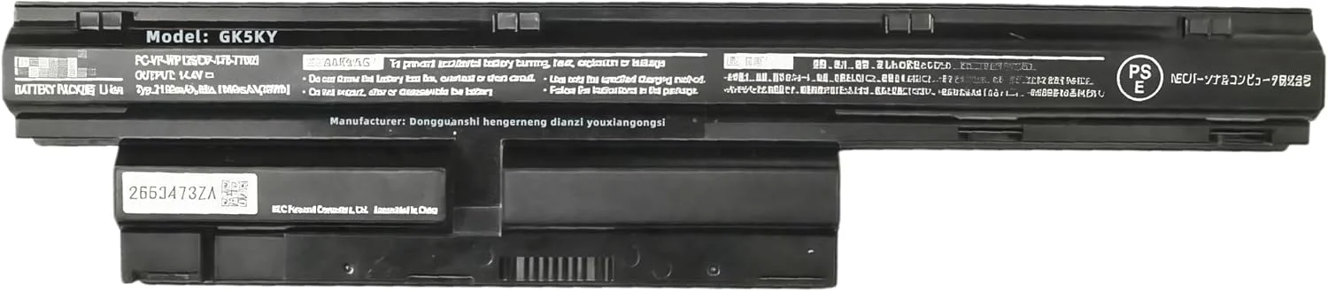 باتری لپ تاپ 32.4WH جایگزین برای NEC LS150/L OP-570-77005 PC-VP-WP126 PC-VP-WP128 با عملکرد بالا