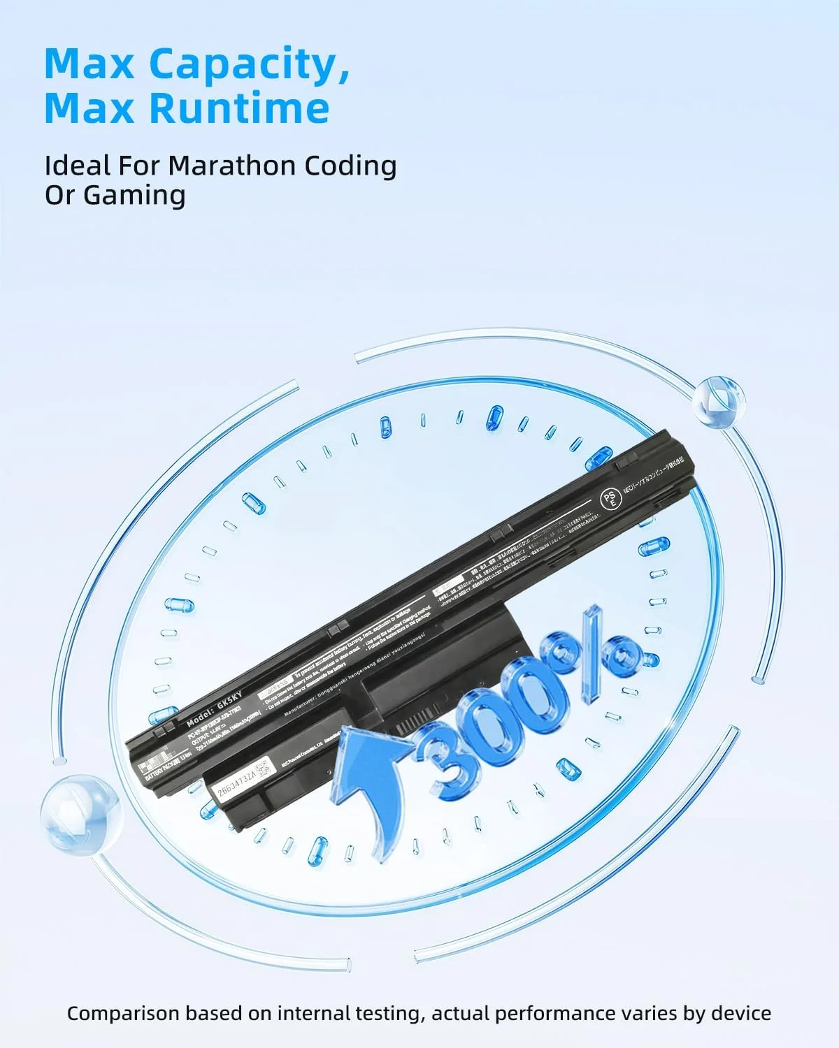 باتری لپ تاپ 32.4WH جایگزین برای NEC LS150/L OP-570-77005 PC-VP-WP126 PC-VP-WP128 با عملکرد بالا