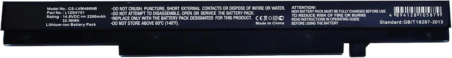 باتری جایگزین 32.56Wh برای لنوو IdeaPad K2450, K4350, K4350A, M490S, M490SA, M490SA-BNI, M490SA-ITH, M490SA-ITW، پارت نامبر: L12S4Y51, L12S4Z51، 2200mAh