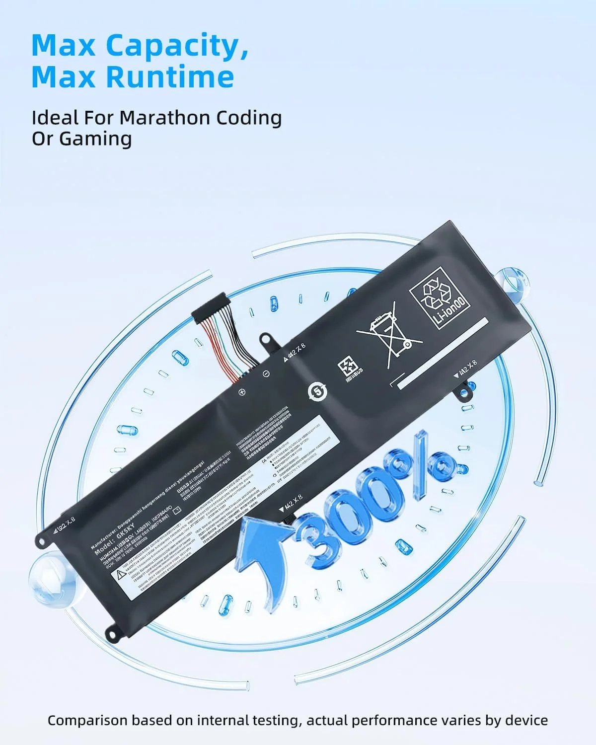 باتری جایگزین 60WH برای لنوو L14M4PB0,L14M4PBO,L14S4PB0,L14S4PBO,5B10H54717، 3900mAh/15V عملکرد بالا