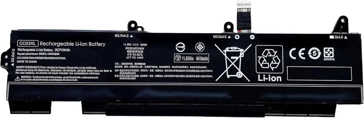باتری جایگزین 56Wh CC03XL برای لپتاپهای HP ZBook Firefly 15 G7 G8 EliteBook 855 850 G7 G8 Series مدلهای HSTNN-UB8W HSTNN-DB9O L77622-2C1 L77622-2C2 L77622-541 L77991-005【11.55V 4610mAh】 باتری جایگزین 56Wh CC03XL برای لپتاپهای HP ZBook Firefly 15 G7 G8 EliteBook 855 850 G7 G8 Series مدلهای HSTNN-UB8W HSTNN-DB9O L77622-2C1 L77622-2C2 L77622-541 L77991-005【11.55V 4610mAh】