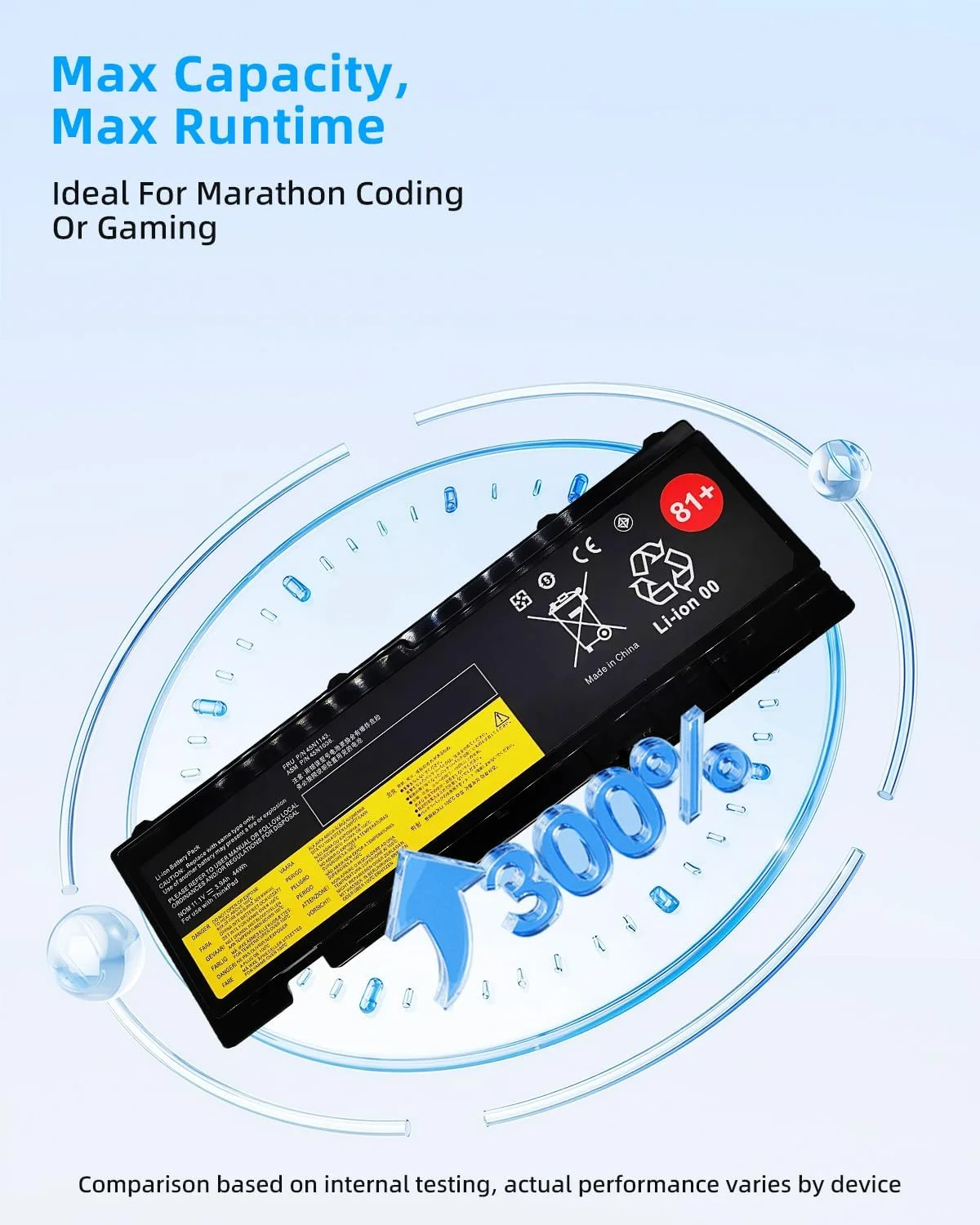 باتری جایگزین 44wh T430S برای لپتاپهای لنوو ThinkPad T420i T420s T430s 0A36287 42T4844 42T4845 42T4846 42T4847 45N1036 45N1037 45N1038 45N1039 45N1064 45N1065 با عملکرد بالا باتری جایگزین 44wh T430S برای لپتاپهای لنوو ThinkPad T420i T420s T430s 0A36287 42T4844 42T4845 42T4846 42T4847 45N1036 45N1037 45N1038 45N1039 45N1064 45N1065 با عملکرد بالا