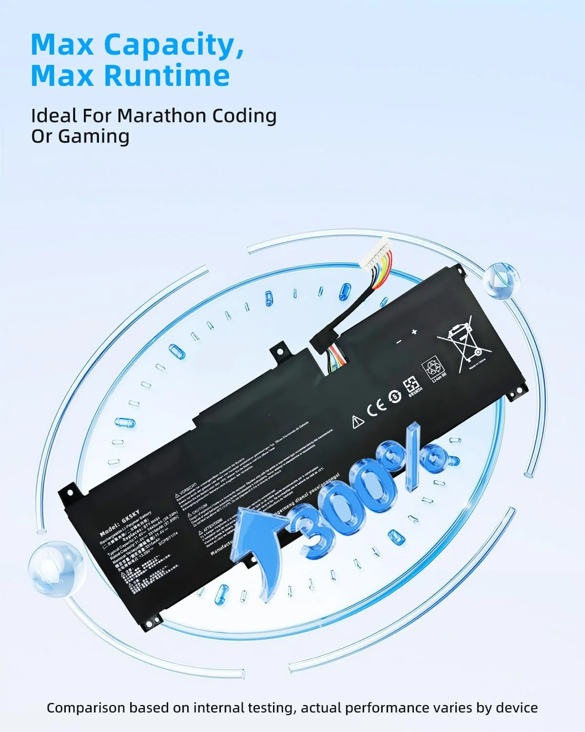 باتری لپ تاپ 39.3Wh BTY-M494 جایگزین برای Msi Modern 14 C7M C7M-044XES C7M-091 C7M-092 C7MG C11M C12M C12MO C12MO-1066 C12MO-1206 سری 31CP5/71/74 با عملکرد بالا