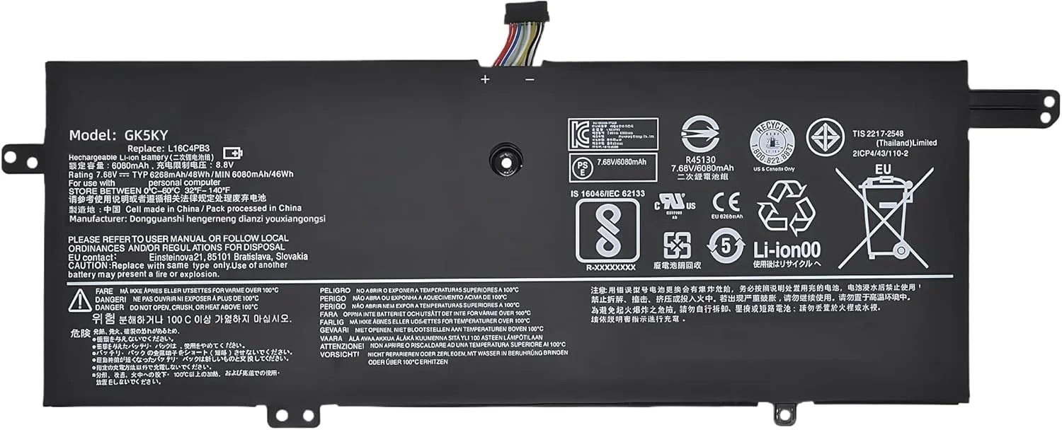 باتری جایگزین لپ تاپ 48Wh L16C4PB3 L16M4PB3 L16L4PB3 برای لنوو IdeaPad 720S-13ARR 720S-13IKB سری 5B10N00766 5B10N00765 5B10N03289 با عملکرد بالا باتری جایگزین لپ تاپ 48Wh L16C4PB3 L16M4PB3 L16L4PB3 برای لنوو IdeaPad 720S-13ARR 720S-13IKB سری 5B10N00766 5B10N00765 5B10N03289 با عملکرد بالا