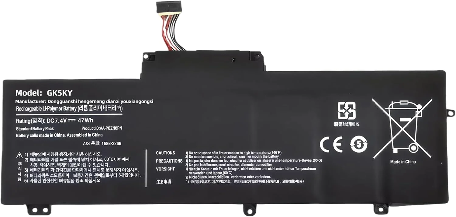 باتری جایگزین 46.99Wh 6350mAh برای NP350U2Y NP350U2B NP350U2A BA43-00315A AA-PBZN6PN با عملکرد بالا باتری جایگزین 46.99Wh 6350mAh برای NP350U2Y NP350U2B NP350U2A BA43-00315A AA-PBZN6PN با عملکرد بالا