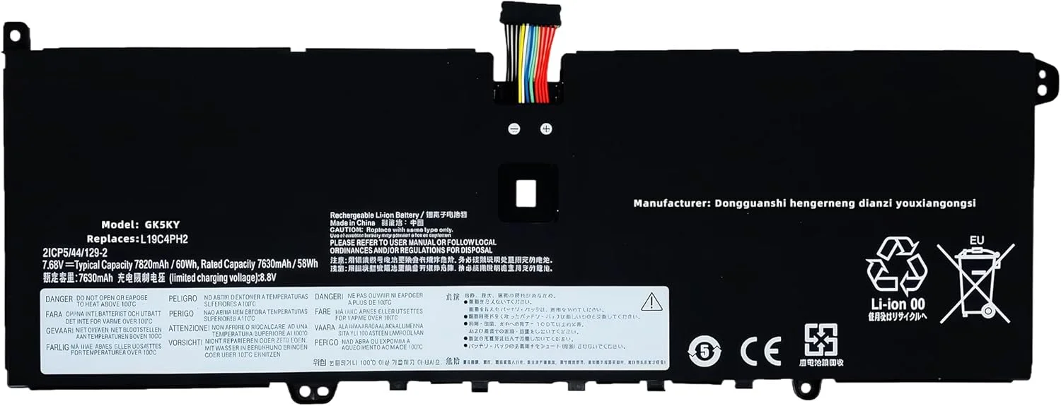 باتری لپ تاپ جایگزین 60Wh L19M4PH2 L19C4PH2 برای لنوو Ideapad Yoga 9-14ITL5 سری 82BG 5B10Z33895 SB10Z33898 با عملکرد بالا باتری لپ تاپ جایگزین 60Wh L19M4PH2 L19C4PH2 برای لنوو Ideapad Yoga 9-14ITL5 سری 82BG 5B10Z33895 SB10Z33898 با عملکرد بالا