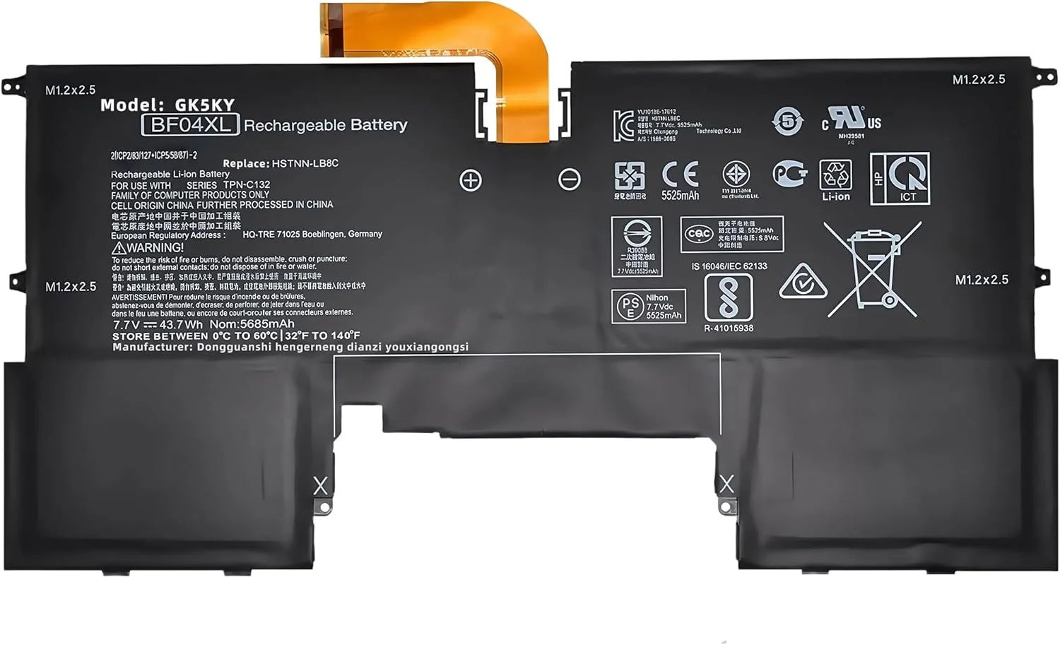 باتری لپ تاپ جایگزین 43.7WH BF04XL برای HP Spectre 13-V101NA 13-V115TU 13-V116TU 13-V117TU TPN-C132 Y7X41EA Y8J11PA Y8J12PA Y8J13PA BF04043XL HSTNN-LB8C با عملکرد بالا باتری لپ تاپ جایگزین 43.7WH BF04XL برای HP Spectre 13-V101NA 13-V115TU 13-V116TU 13-V117TU TPN-C132 Y7X41EA Y8J11PA Y8J12PA Y8J13PA BF04043XL HSTNN-LB8C با عملکرد بالا