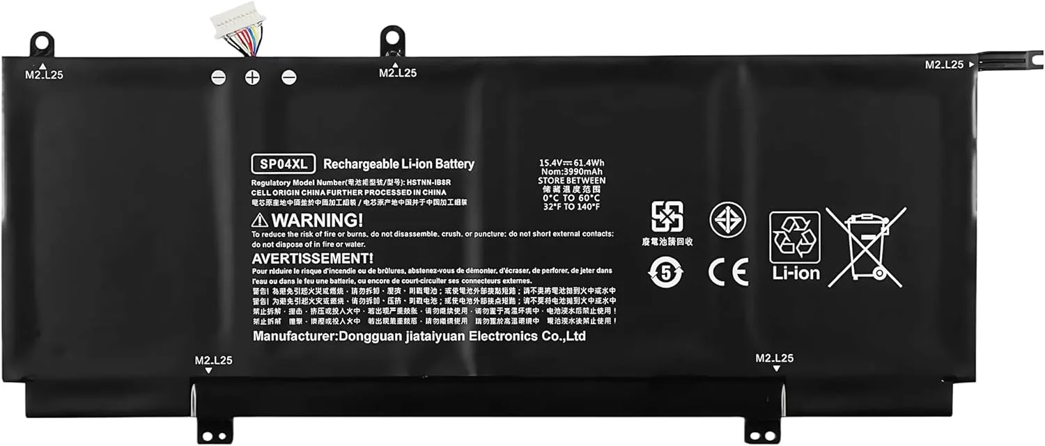 باتری لپ تاپ 61.4Wh SP04XL L28764-005 جایگزین برای HP Spectre X360 13T-AP000 13-AP0053DX 13-AP0XXX 13-AP0013DX 13-AP0045NR سری HSTNN-IB8R HSTNN-OB1B L28538-AC1 TPN-Q203 با عملکرد بالا باتری لپ تاپ 61.4Wh SP04XL L28764-005 جایگزین برای HP Spectre X360 13T-AP000 13-AP0053DX 13-AP0XXX 13-AP0013DX 13-AP0045NR سری HSTNN-IB8R HSTNN-OB1B L28538-AC1 TPN-Q203 با عملکرد بالا