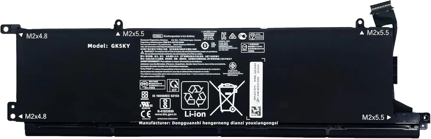 باتری لپ تاپ 72.9Wh DX06XL جایگزین برای HP برای Omen X 2S 15-DG 15-DG0019TX 15-DG0003NC 15-DG0075CL 15-DG0020TX 15-DG0018TX سری HSTNN-DB9B L32701-2C1 L32749-005 DXO6XL با عملکرد بالا باتری لپ تاپ 72.9Wh DX06XL جایگزین برای HP برای Omen X 2S 15-DG 15-DG0019TX 15-DG0003NC 15-DG0075CL 15-DG0020TX 15-DG0018TX سری HSTNN-DB9B L32701-2C1 L32749-005 DXO6XL با عملکرد بالا
