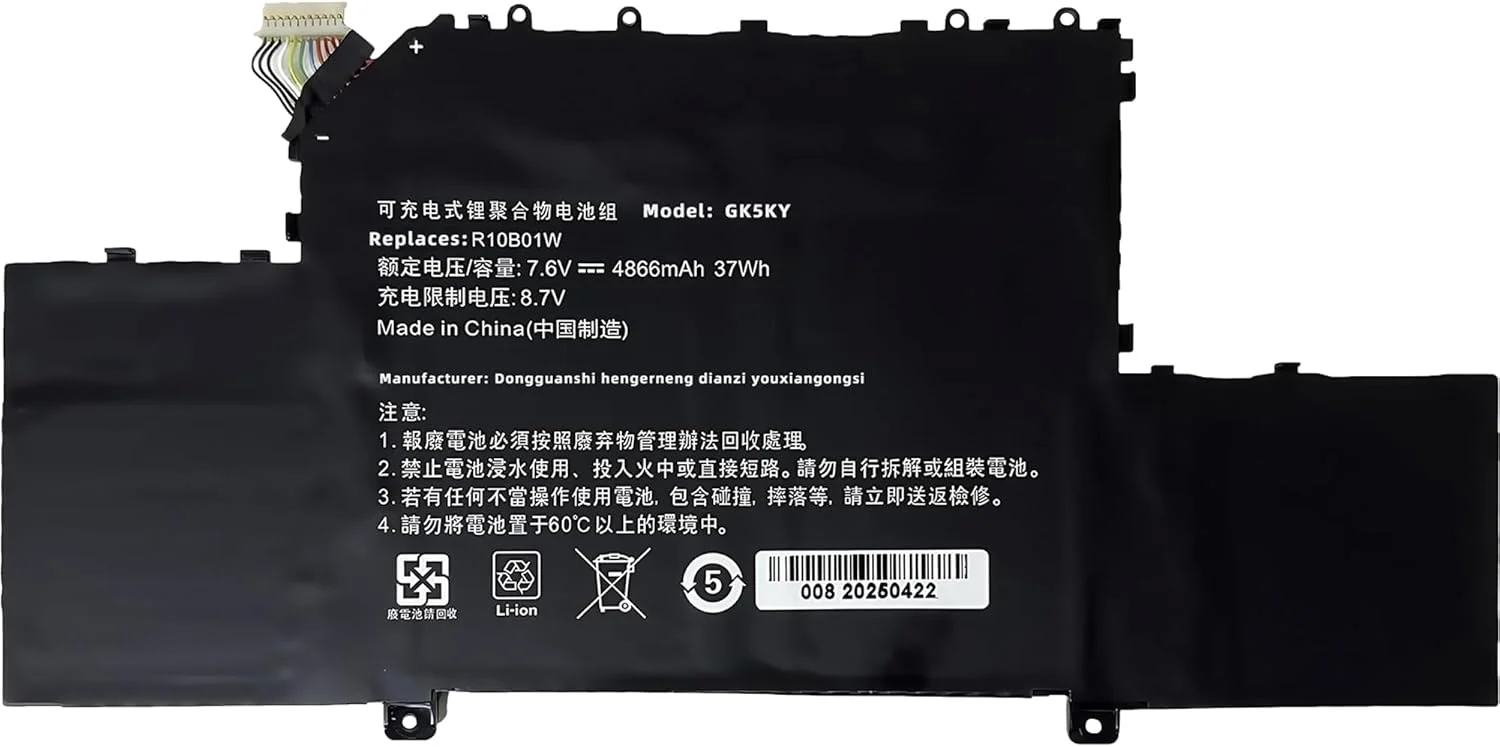 باتری لپ تاپ 37Wh R10B01W برای شیائومی مناسب برای تبلت ml Air 12.5/in R10B01W با عملکرد بالا