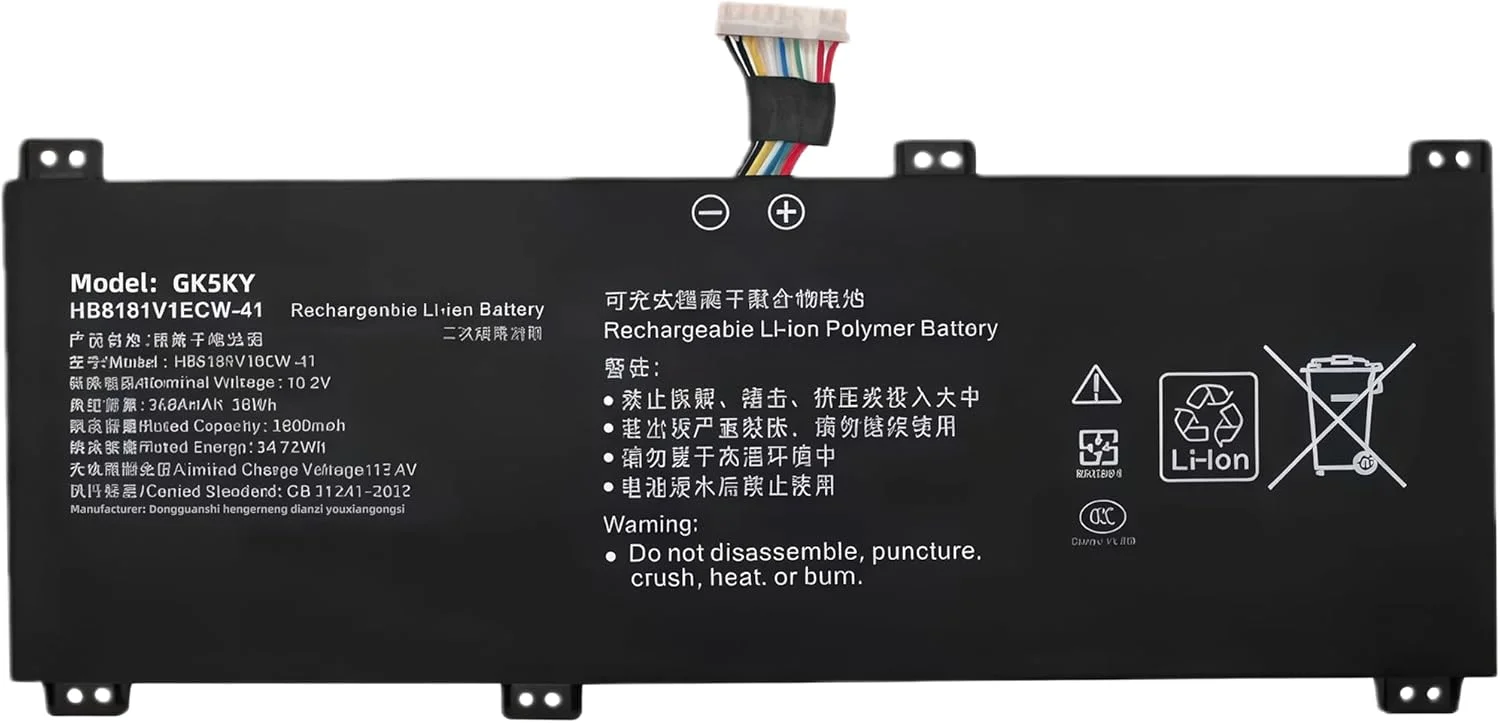 باتری لپ تاپ 56wh Tanch HB6181V1ECW-41 مناسب برای Honor V700 Magicbook 16 HYM-W76 Magicbook 16 Pro HYM-W76 Magicbook 16 HYM-WXX با عملکرد بالا باتری لپ تاپ 56wh Tanch HB6181V1ECW-41 مناسب برای Honor V700 Magicbook 16 HYM-W76 Magicbook 16 Pro HYM-W76 Magicbook 16 HYM-WXX با عملکرد بالا