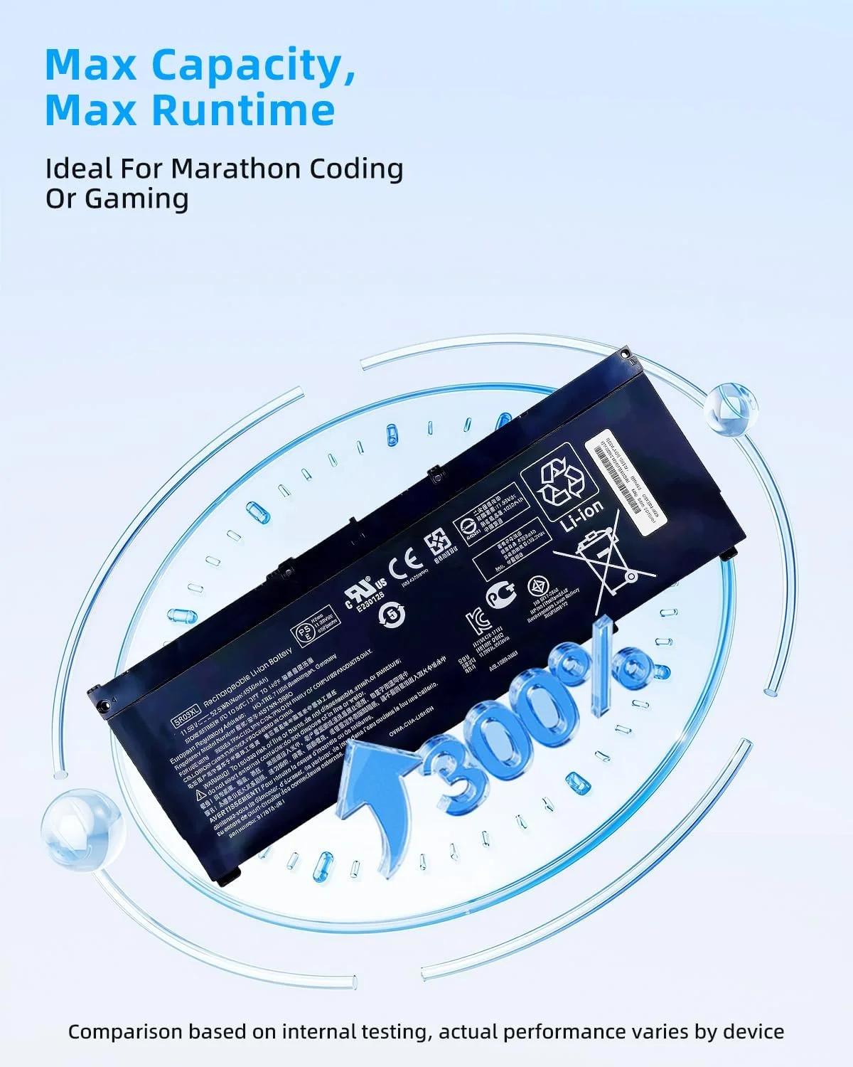 باتری جایگزین 52.5Wh SR03XL L08855-855 برای لپ تاپ های سری Hp Pavilion 15-CX 15-cx0xxx 15-cx0058wm 15-cx0056wm Envy X360 15-CN 15-CP 17-BW و باتری SR04XL 4550mAh لپ تاپ Hp Pavilion 15-cx0xxx باتری جایگزین 52.5Wh SR03XL L08855-855 برای لپ تاپ های سری Hp Pavilion 15-CX 15-cx0xxx 15-cx0058wm 15-cx0056wm Envy X360 15-CN 15-CP 17-BW و باتری SR04XL 4550mAh لپ تاپ Hp Pavilion 15-cx0xxx