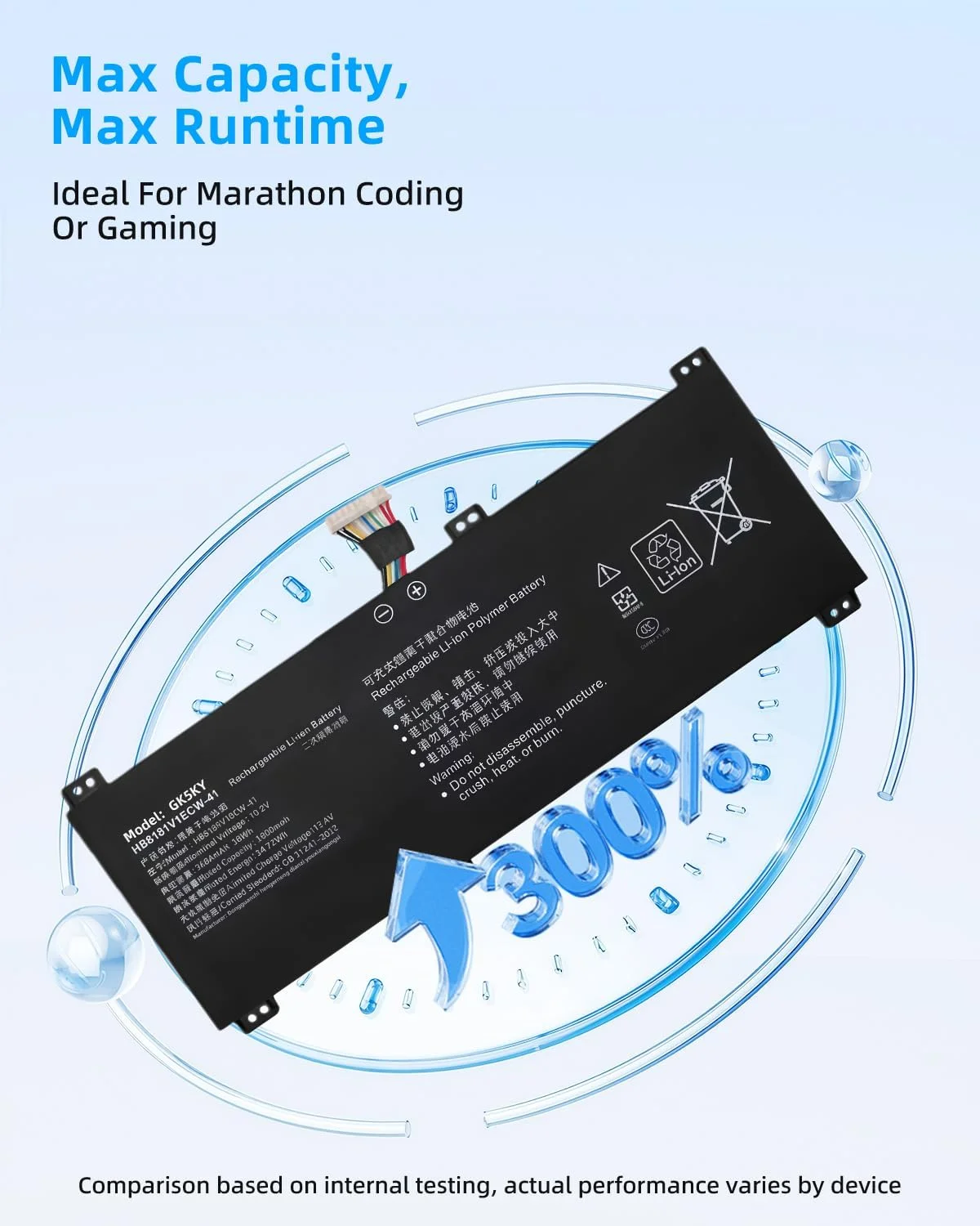 باتری لپ تاپ 56wh Tanch HB6181V1ECW-41 مناسب برای Honor V700 Magicbook 16 HYM-W76 Magicbook 16 Pro HYM-W76 Magicbook 16 HYM-WXX با عملکرد بالا باتری لپ تاپ 56wh Tanch HB6181V1ECW-41 مناسب برای Honor V700 Magicbook 16 HYM-W76 Magicbook 16 Pro HYM-W76 Magicbook 16 HYM-WXX با عملکرد بالا