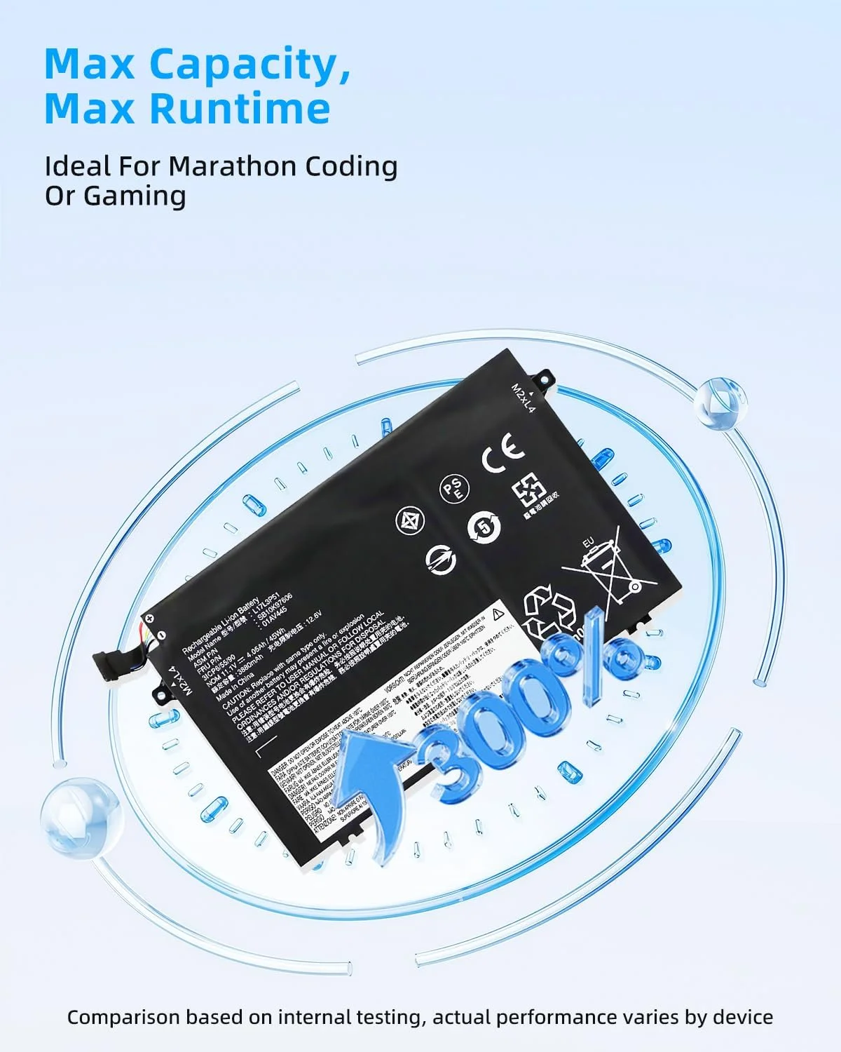 باتری 45Wh مدل L17L3P51 01AV445 جایگزین برای لپ تاپ های لنوو ThinkPad سری E480 E490 E485 E495 E580 E585 E590 E595 E14 E15 مدل های 01AV447 01AV448 L17C3P51 L17M3P52 SB10K97609 ولتاژ 11.1V با عملکرد بالا باتری 45Wh مدل L17L3P51 01AV445 جایگزین برای لپ تاپ های لنوو ThinkPad سری E480 E490 E485 E495 E580 E585 E590 E595 E14 E15 مدل های 01AV447 01AV448 L17C3P51 L17M3P52 SB10K97609 ولتاژ 11.1V با عملکرد بالا