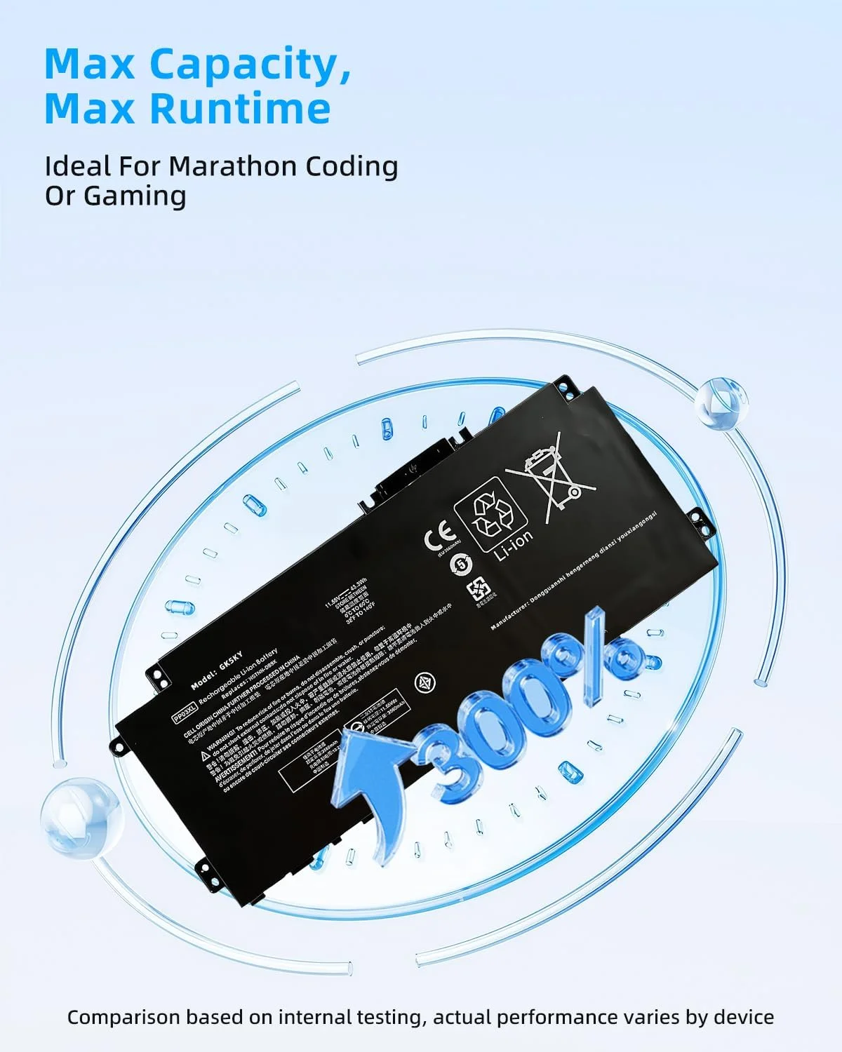 باتری لپ تاپ 43.3Wh PP03XL PV03XL برای HP Pavilion x360 13-BB 13-BB0000 14-DV 14-DV0000 14-DW 14-DW0000 14-DK 14-DK0000 15-EH 14M-DW Series HSTNN-LB8S HSTNN-DB9X M01148-421 با عملکرد بالا باتری لپ تاپ 43.3Wh PP03XL PV03XL برای HP Pavilion x360 13-BB 13-BB0000 14-DV 14-DV0000 14-DW 14-DW0000 14-DK 14-DK0000 15-EH 14M-DW Series HSTNN-LB8S HSTNN-DB9X M01148-421 با عملکرد بالا