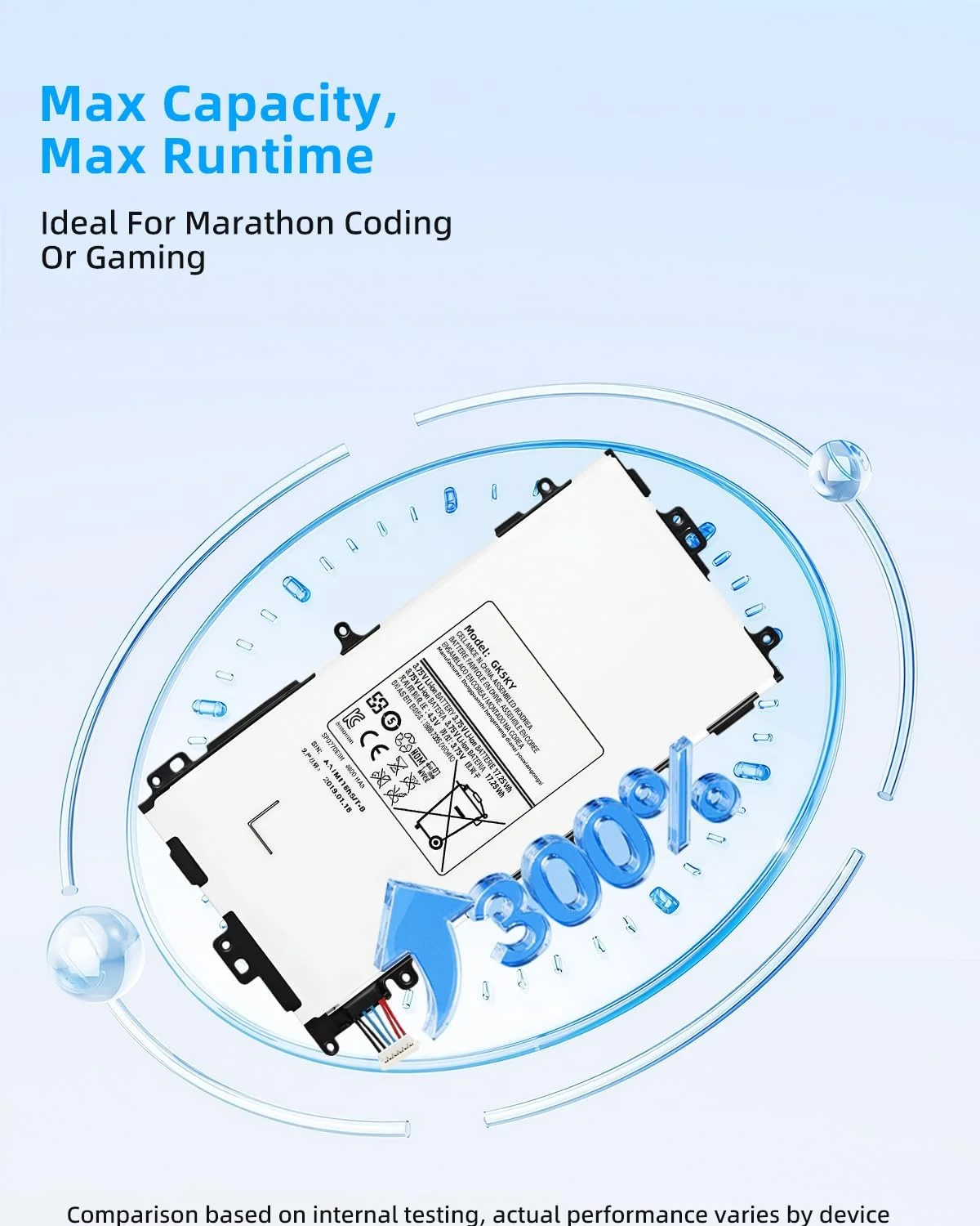 باتری تبلت جایگزین SP3770E1H GH43-03786A با ظرفیت 17.25Wh برای تبلت سامسونگ گلکسی نوت 8.0 اینچ N5100 N5110 N5120 GT-N5100 GT-N5110 GT-N5120 3G 4G LTE WiFi SGH-I467 I467ZWAATT با عملکرد بالا باتری تبلت جایگزین SP3770E1H GH43-03786A با ظرفیت 17.25Wh برای تبلت سامسونگ گلکسی نوت 8.0 اینچ N5100 N5110 N5120 GT-N5100 GT-N5110 GT-N5120 3G 4G LTE WiFi SGH-I467 I467ZWAATT با عملکرد بالا