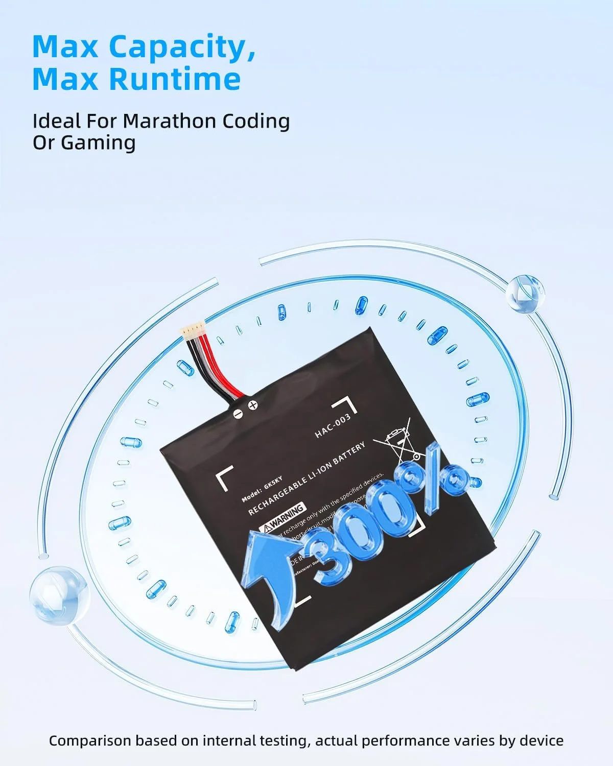 باتری جایگزین 16Wh HAC-003 برای کنسول نینتندو سوییچ، باتری 4310mAh با عملکرد بالا باتری جایگزین 16Wh HAC-003 برای کنسول نینتندو سوییچ، باتری 4310mAh با عملکرد بالا