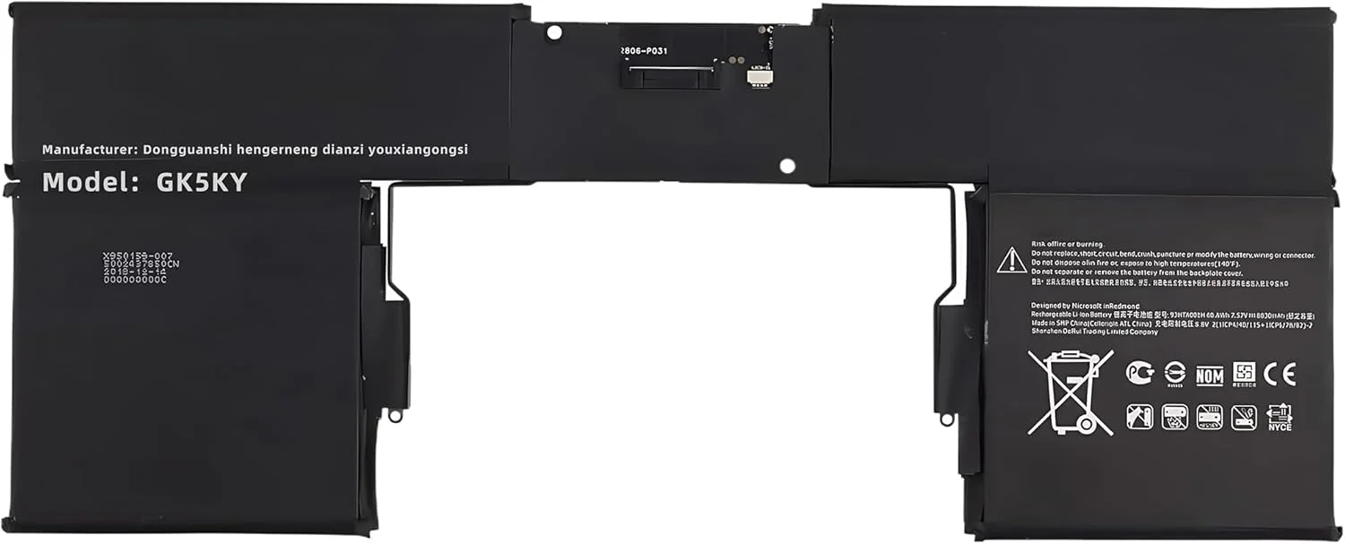 باتری کیبورد 60.8Wh G3HTA001H 93HTA001H جایگزین برای Microsoft Surface Book نسل اول مدل 1785 با پایه عملکرد (GTX 965M) برای نسخه پیشرفته با عملکرد بالا باتری کیبورد 60.8Wh G3HTA001H 93HTA001H جایگزین برای Microsoft Surface Book نسل اول مدل 1785 با پایه عملکرد (GTX 965M) برای نسخه پیشرفته با عملکرد بالا
