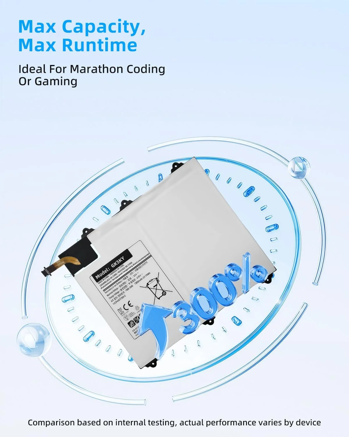 باتری تبلت 27.74Wh EB-BT567ABA برای تبلت سامسونگ گلکسی تب E 9.6 XLTE SM-T567 SM-T567V T560 SM-T560NU EB-BT567ABA GH43-04535A سری نوتبوک با عملکرد بالا باتری تبلت 27.74Wh EB-BT567ABA برای تبلت سامسونگ گلکسی تب E 9.6 XLTE SM-T567 SM-T567V T560 SM-T560NU EB-BT567ABA GH43-04535A سری نوتبوک با عملکرد بالا