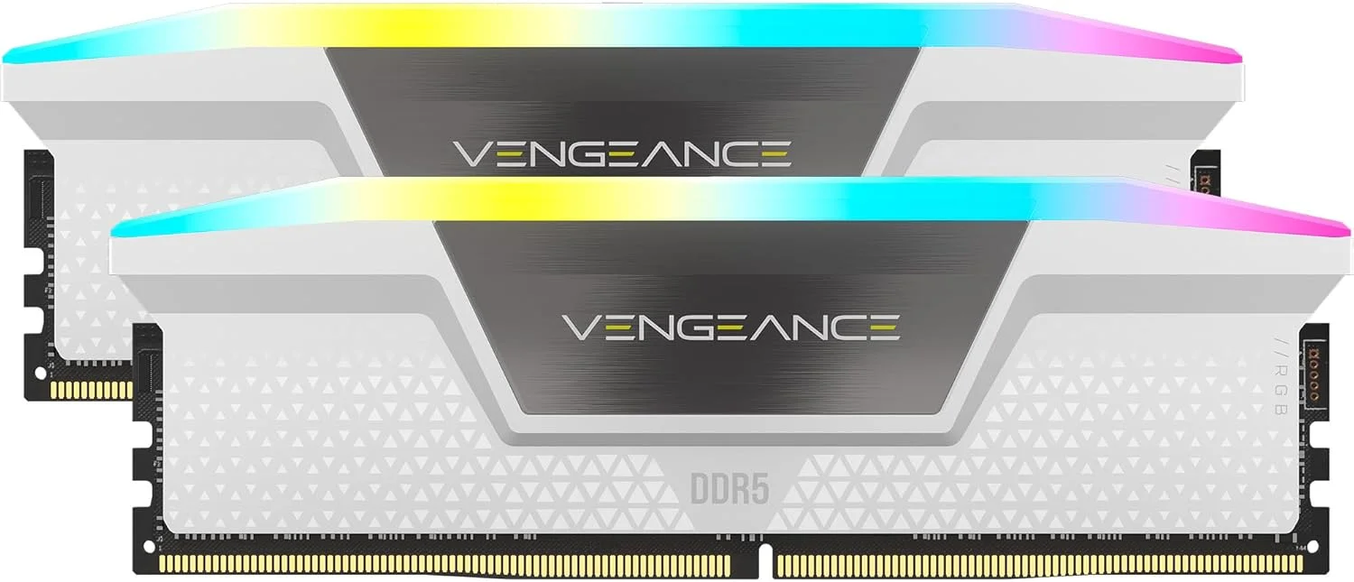 رم کامپیوتر DDR5 کرسیر Vengeance RGB با ظرفیت 64 گیگابایت (2x32GB) سرعت 6000 مگاهرتز CL30 سازگار با Intel XMP و iCUE - سفید (CMH64GX5M2B6000C30W) رم کامپیوتر DDR5 کرسیر Vengeance RGB با ظرفیت 64 گیگابایت (2x32GB) سرعت 6000 مگاهرتز CL30 سازگار با Intel XMP و iCUE - سفید (CMH64GX5M2B6000C30W)