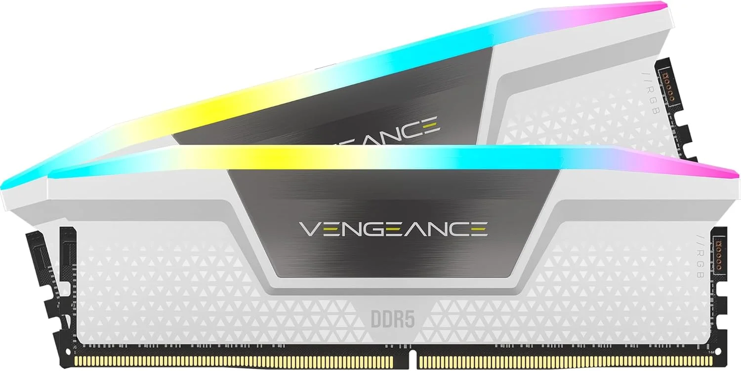 رم کامپیوتر DDR5 کرسیر Vengeance RGB با ظرفیت 64 گیگابایت (2x32GB) سرعت 6000 مگاهرتز CL30 سازگار با Intel XMP و iCUE - سفید (CMH64GX5M2B6000C30W) رم کامپیوتر DDR5 کرسیر Vengeance RGB با ظرفیت 64 گیگابایت (2x32GB) سرعت 6000 مگاهرتز CL30 سازگار با Intel XMP و iCUE - سفید (CMH64GX5M2B6000C30W)