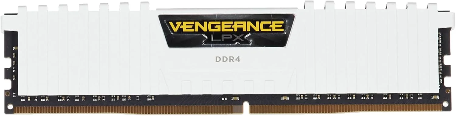 کیت حافظه دسکتاپ 16 گیگابایتی (2x8 گیگابایتی) DDR4 DRAM 3200 مگاهرتز C16 کرسیر Vengeance LPX – سفید (CMK16GX4M2B3200C16W)
