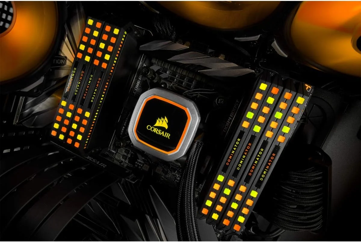 رم 16 گیگابایتی (2x8GB) CORSAIR Dominator Platinum RGB DDR4 3200 (PC4-25600) C16 1.35V، بهینه شده برای سیستم های AMD DDR4