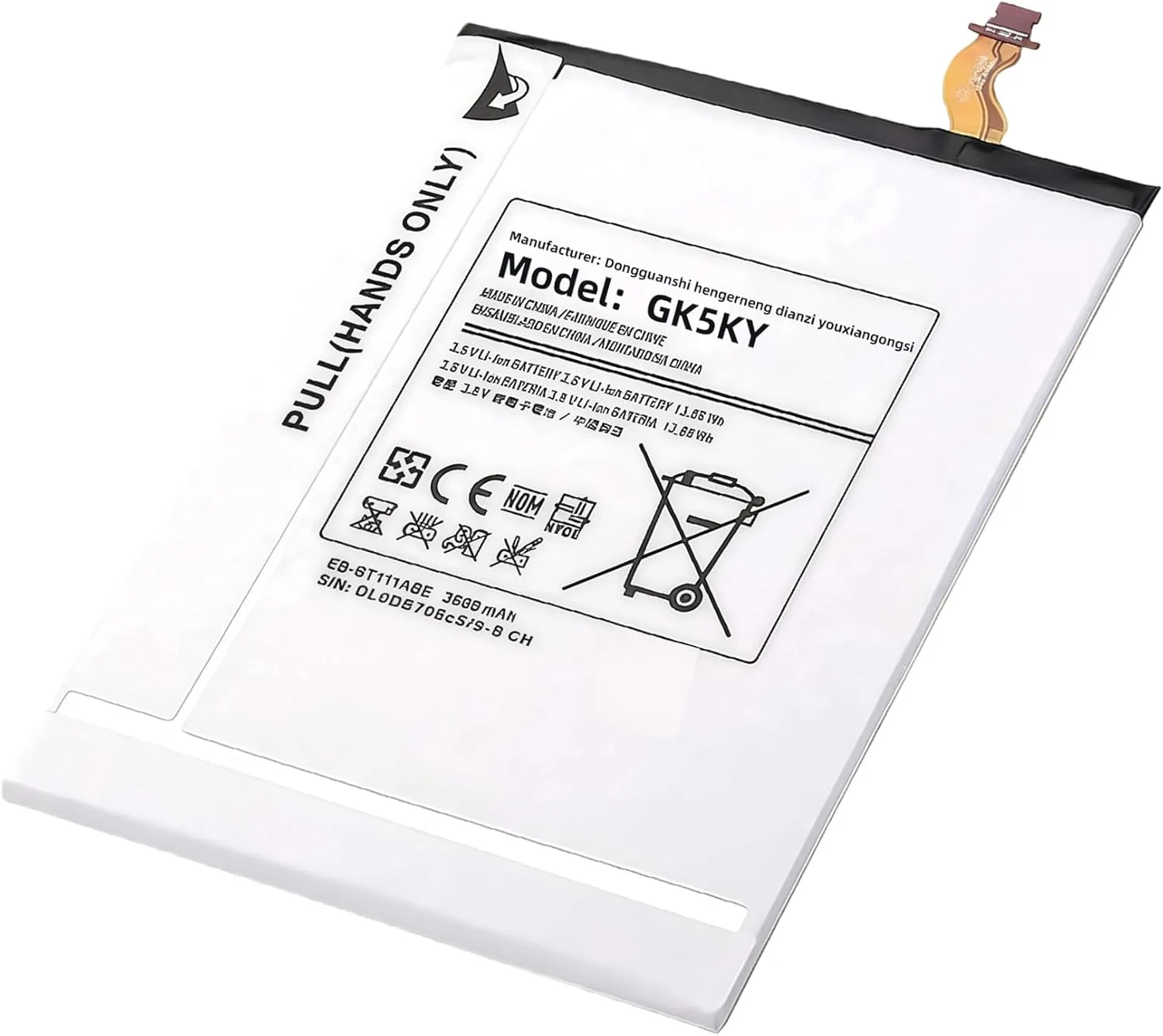 باتری تبلت جایگزین EB-BT111ABE EB-BT115ABE با ظرفیت 3.68Wh برای سامسونگ گلکسی تب 3 لایت 7.0 مدل های SM-T111 T110 SM-T111M SM-T113 SM-T116NU با عملکرد بالا باتری تبلت جایگزین EB-BT111ABE EB-BT115ABE با ظرفیت 3.68Wh برای سامسونگ گلکسی تب 3 لایت 7.0 مدل های SM-T111 T110 SM-T111M SM-T113 SM-T116NU با عملکرد بالا