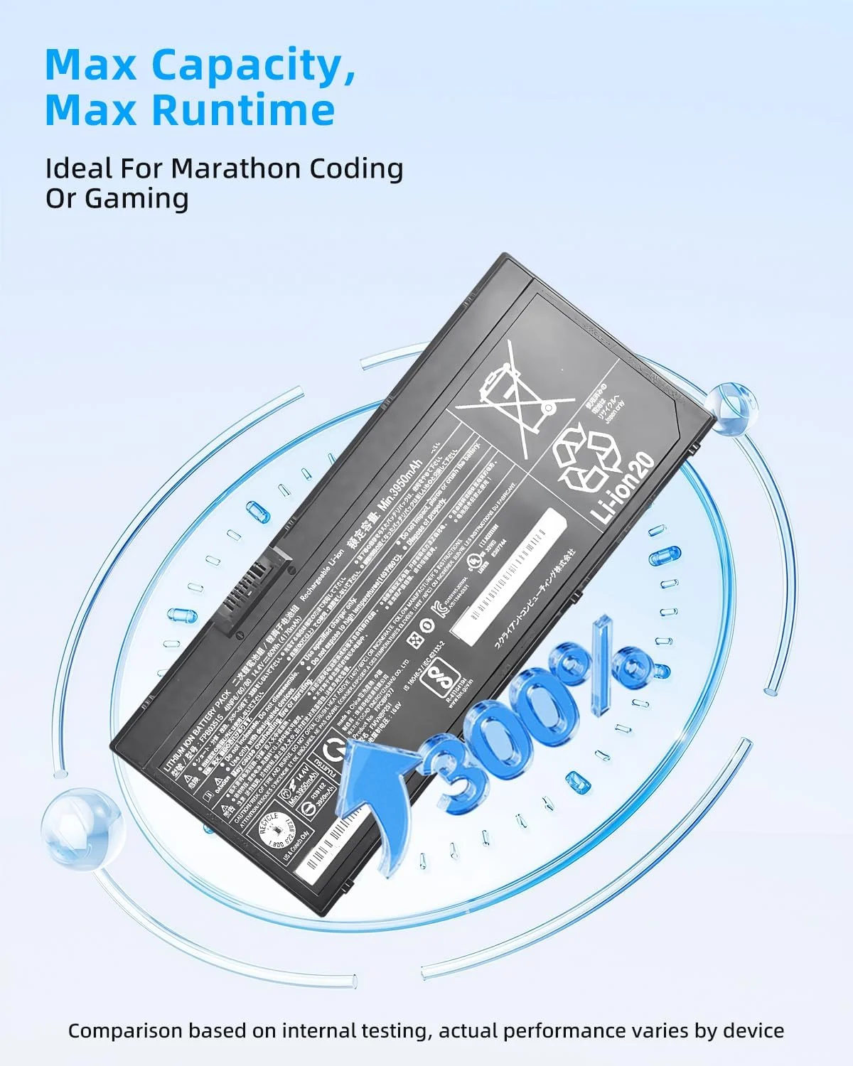 باتری لپ تاپ جایگزین 59.76Wh FMVNBP251, FPB0351S, FPCBP577 برای LifeBook U7310, LIFEBOOK U7311 PN: CP784743-03, 4150mAh با عملکرد بالا باتری لپ تاپ جایگزین 59.76Wh FMVNBP251, FPB0351S, FPCBP577 برای LifeBook U7310, LIFEBOOK U7311 PN: CP784743-03, 4150mAh با عملکرد بالا