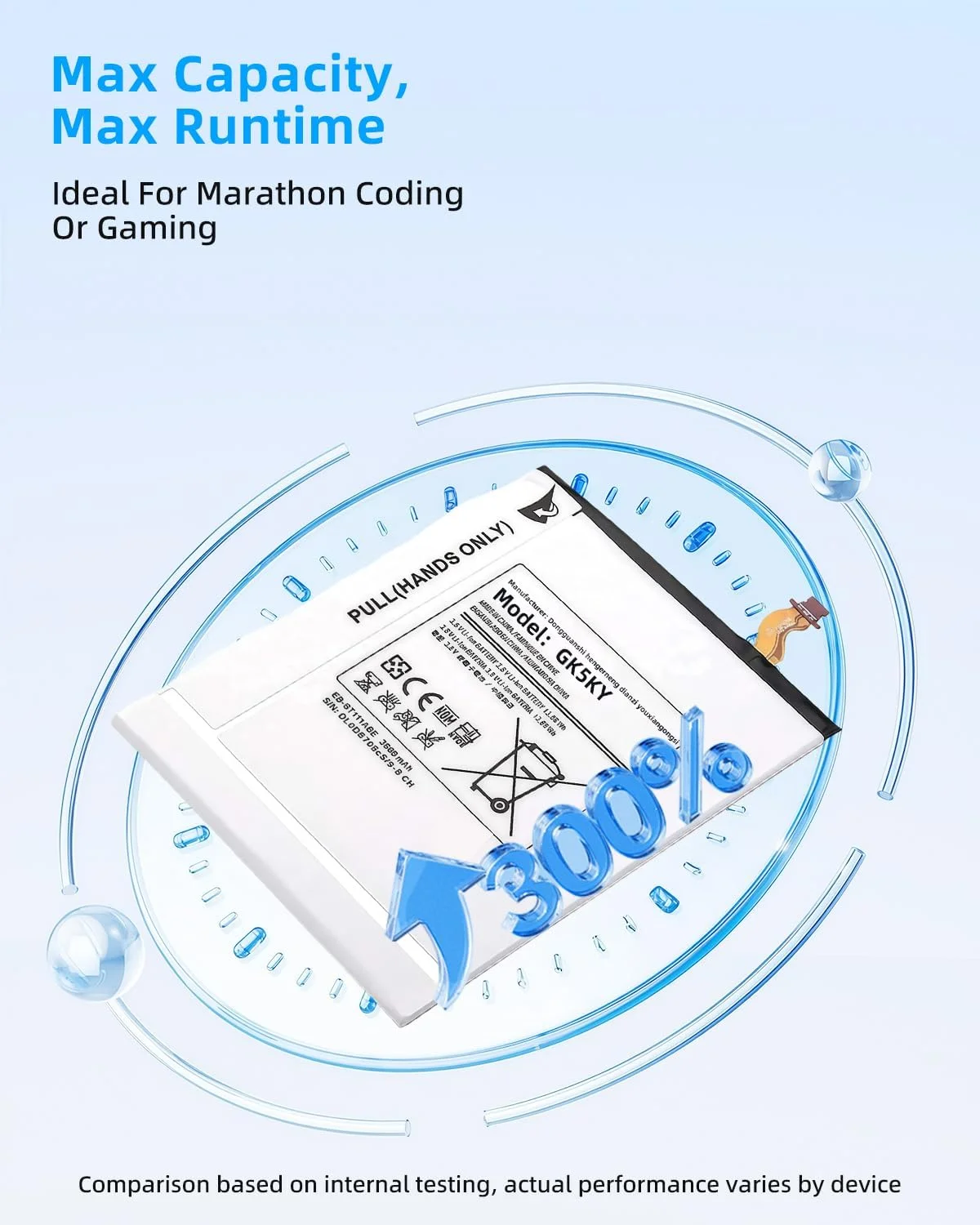 باتری تبلت جایگزین EB-BT111ABE EB-BT115ABE با ظرفیت 3.68Wh برای سامسونگ گلکسی تب 3 لایت 7.0 مدل های SM-T111 T110 SM-T111M SM-T113 SM-T116NU با عملکرد بالا باتری تبلت جایگزین EB-BT111ABE EB-BT115ABE با ظرفیت 3.68Wh برای سامسونگ گلکسی تب 3 لایت 7.0 مدل های SM-T111 T110 SM-T111M SM-T113 SM-T116NU با عملکرد بالا