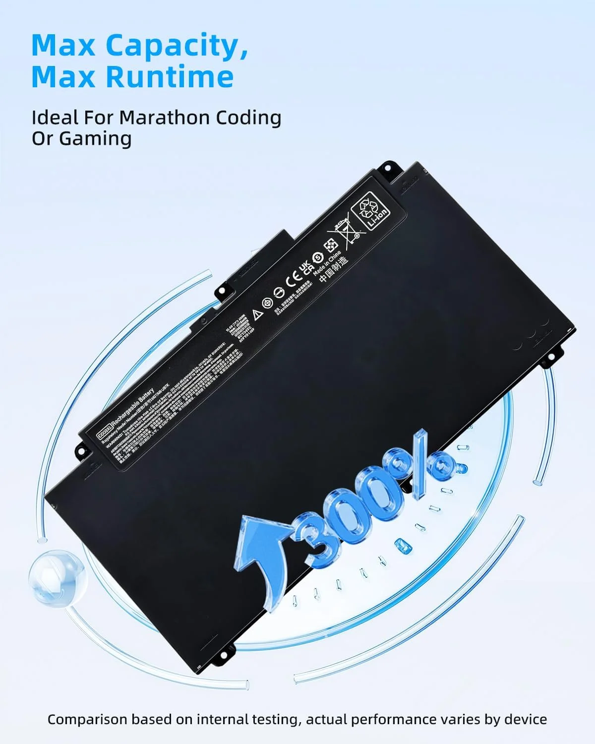 باتری لپ تاپ 48Wh CD03XL سازگار با HP ProBook 640 645 650 G4 G5 650 G7 Series HSTNN-LB8F HSTNN-IB8B HSTNN-UB7K 931702-421 CDO3XL 931702-171 931702-541 931719-850 11.4V با عملکرد بالا باتری لپ تاپ 48Wh CD03XL سازگار با HP ProBook 640 645 650 G4 G5 650 G7 Series HSTNN-LB8F HSTNN-IB8B HSTNN-UB7K 931702-421 CDO3XL 931702-171 931702-541 931719-850 11.4V با عملکرد بالا