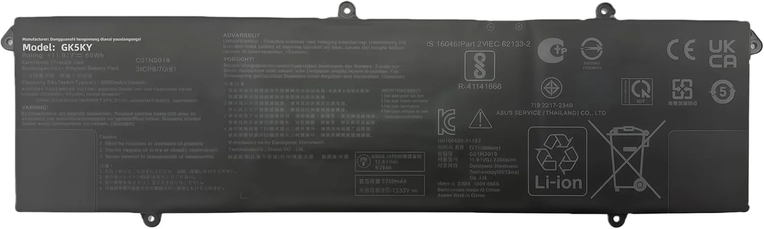 باتری لپ تاپ 63Wh C31N2019 جایگزین برای ایسوس ویووبوک پرو 14 OLED K3400P S3401 M3401 14X OLED M7400 N7400 N7400P سری C31N2019-1 با عملکرد بالا باتری لپ تاپ 63Wh C31N2019 جایگزین برای ایسوس ویووبوک پرو 14 OLED K3400P S3401 M3401 14X OLED M7400 N7400 N7400P سری C31N2019-1 با عملکرد بالا