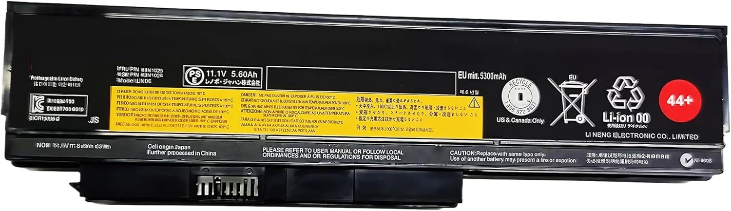 باتری 63 وات ساعت مدل 44+، جایگزین باتری های 0A36306 0A36307 0A36305 برای لپ تاپ های Lenovo ThinkPad X230 X230i X220 X220i 45N1023 45N1025 45N1027 45N1029 42T4873 42Y4874 42T4901 42T4902 با عملکرد بالا باتری 63 وات ساعت مدل 44+، جایگزین باتری های 0A36306 0A36307 0A36305 برای لپ تاپ های Lenovo ThinkPad X230 X230i X220 X220i 45N1023 45N1025 45N1027 45N1029 42T4873 42Y4874 42T4901 42T4902 با عملکرد بالا
