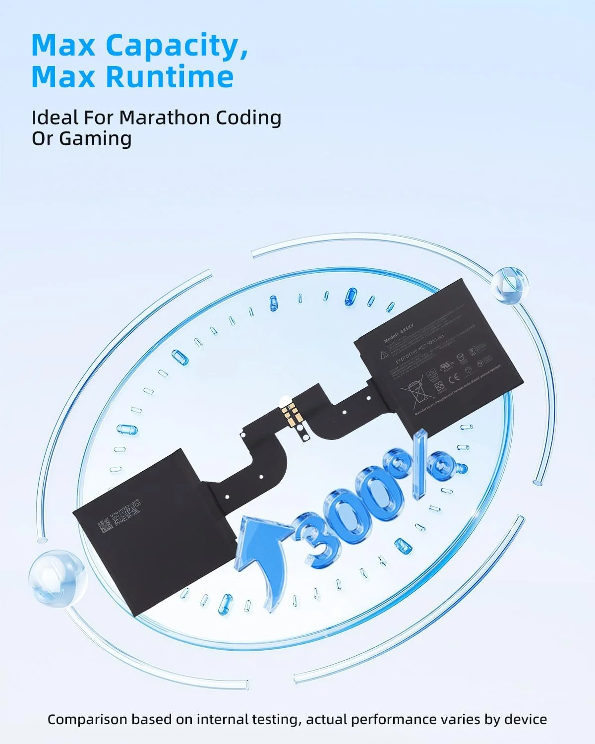 باتری جایگزین 23.2Wh DYNH01 جدید برای مایکروسافت Surface Book 2 15 اینچ مدل های 1813 و 1793 سری 2ICP4/75/77 با عملکرد بالا